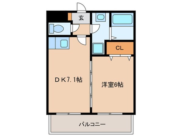 エクセル七隈の物件間取画像